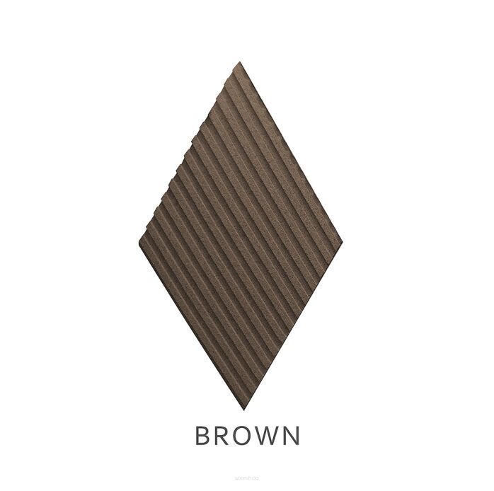 3D kamštienos sienų plokštės Stripe Brown