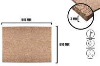 3 mm(915mmx610mm) stambiagrūdė kamštienos plokštė - 2