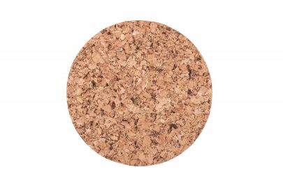 Apvalus kamštinis padėkliukas vidutinio dekoro 20cm - rinkinys 4 vnt