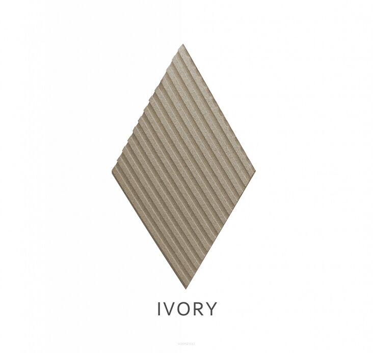 3D kamštienos sienų plokštės Stripe Ivory