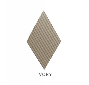 3D kamštienos sienų plokštės Stripe Ivory