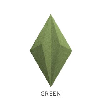 3D kamštienos sienų plokštės 3d Line Green