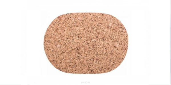 Kamštinis kilimėlis ovalus mažas 30 / 22cm dekoro rinkinys  4 vnt