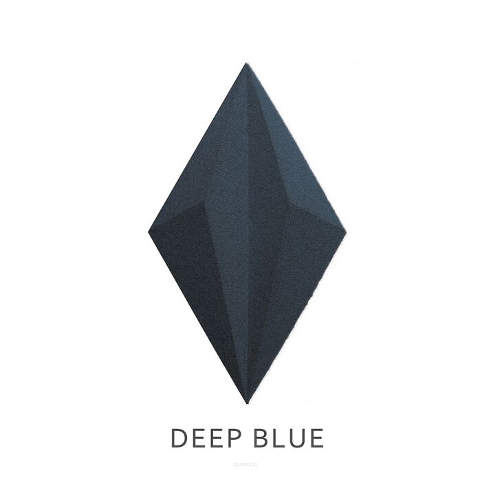 3D kamštienos sienų plokštės DEEP BLUE