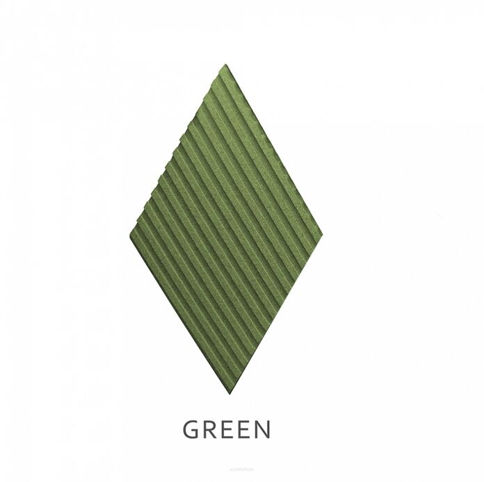 3D kamštienos sienų plokštės Stripe Green