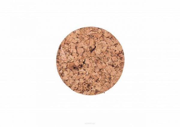 Kamštinis padėkliukas 10cm - mažas apvalus dekoras - rinkinys 6 vnt