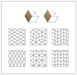 3D kamštienos sienų plokštės Line Brown - 3