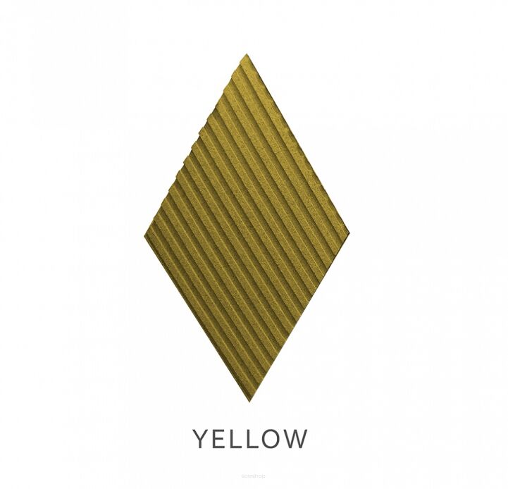 3D kamštienos sienų plokštės Stripe Yellow