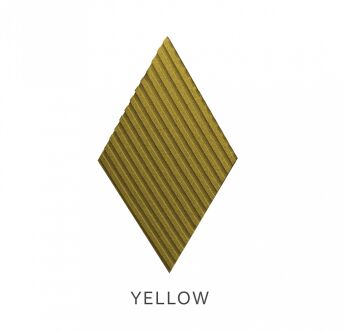 3D kamštienos sienų plokštės Stripe Yellow